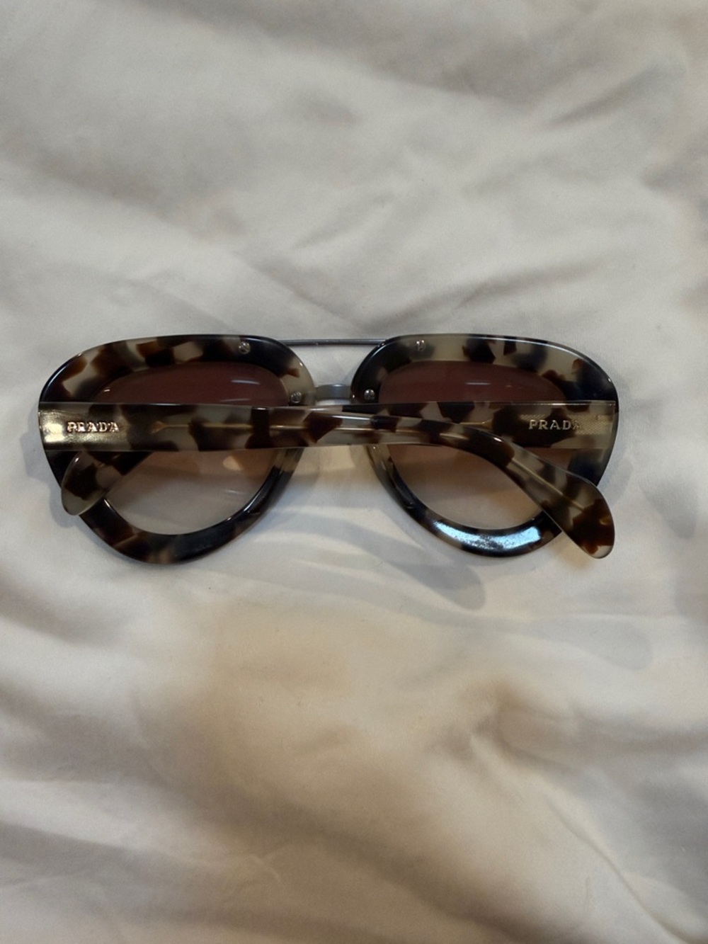 Prada Tortoiseshell Frame Sunglasses with Brown Lenses - Picture 2 of 6